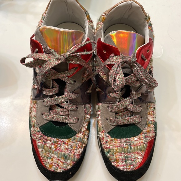 Brand New RARE Elena Iachi Platform Hidden Wedge Sneakers - Picture 3 of 9